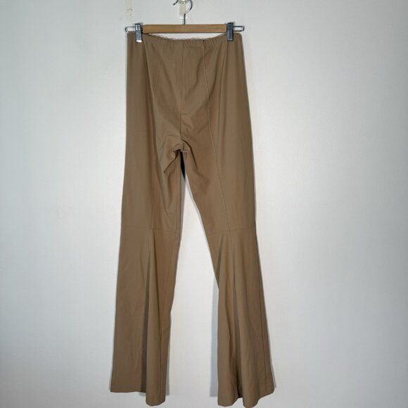 Marithe Francois Girbaud Women's Pants Flared Stretch Y2K Brown Minimalist US 29 - Picture 2 of 8
